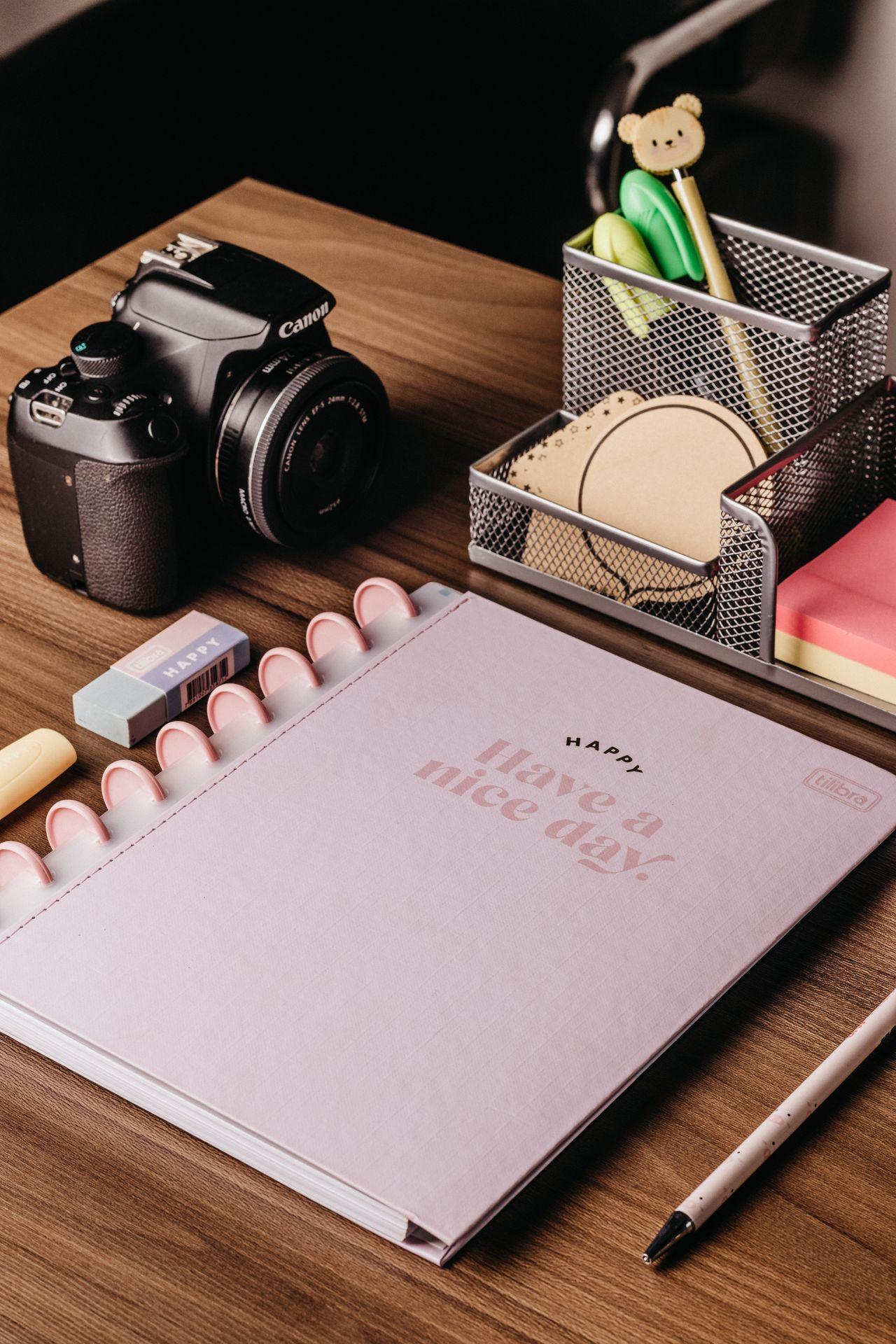 Camera and creation notebook